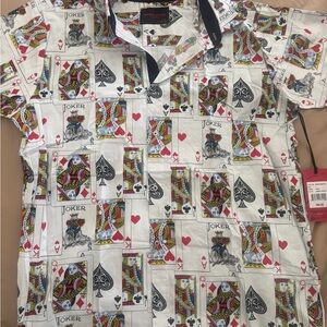 Playing Card Print Men's Shirt